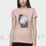 T-krekls 4F H4L21-TSD025 65s / różowy / XS