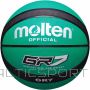 Basketball ball MOLTEN BGR7-GK for training, rubber, green/black