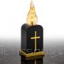 Koopman BATTERY-OPERATED LED CANDLE WITH TIMER LANTERN INSERT 16CM