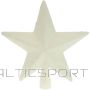 Christmas Decoration TREE TOP STAR 19CM WHITE GLITTER