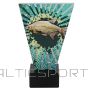 Tryumf Zvejas stikla trofeja / 15 cm