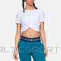 Футболка Under Armour Lightweight Lux Crop Tee W 1305484-100 (XL)