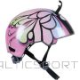 Bērnu velosipēda ķivere ar regulēšanu No Fear (48-52 cm) Tauriņš Rozā