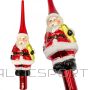 Edelman CHRISTMAS TREE TOP 28.5 CM SANTA CLAUS