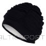 Ladies fabric swimcap FASHY SWIM 3403 20 black with plastic lining and soft headband