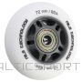 Nils Extreme PU 72x24 82A WHITE MAT (4 st.) + ABEC-9 (8 szt.) KOMPLEKTS