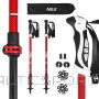 Nils TK8601 RED KIJE TREKKINGOWE ALUMINIOWE
