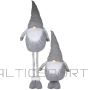 Articasa SANTA CLAUS ON TELESCOPIC LEGS 30X18X100CM - GRAY