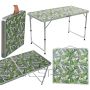 Enero Camp TOURIST FOLDABLE CAMPING TABLE 120X60X54.5/70CM JUNGLE