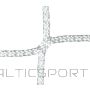 Futbola vārtu tīkls 3x2m balts, 4mm biezums - dziļums 0.8/1m