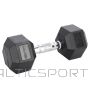 GUmijas hantele Hexagon /HEX PRO BLACK 10 KG hanteles HMS