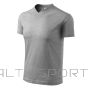 T-shirt Malfini V-neck M MLI-10212 dark gray melange (S)