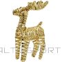 Koopman REINDEER DECORATION 60 CM TIMER 60 LED GOLD