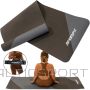 Enero Fit TPE ANTI-SLIP YOGA AND FITNESS MAT, GRAY AND BLACK