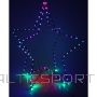 Christmas Decoration 3D STAR DECORATIVE HANGING 120LED RGB 80CM