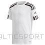 T-krekls Adidas Squadra 21 JSY Y GN5738 / Balta / 116 cm