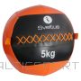 Wall ball SVELTUS 5kg D35cm Orange/Black suitable for throwing