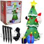 Christmas Decoration Pašpiepūšama piepūšama Ziemassvētku eglīte āra lietošanai 183 cm LED