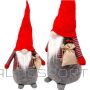 Saska Christmas DECORATIVE SANTA 50 CM BOY WITH SACK AND Rowan