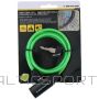 Dunlop SPIRAL BIKE LOCK WITH KEY 0.6x90CM GREEN