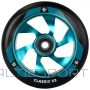 Колесо для самоката UNION Classic V2 Pro Scooter Wheel 110 мм, черный/полированный бирюзовый