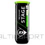 Tennis balls DUNLOP STAGE 1 3-tube green