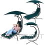 BS SWING ROCKING CHAIR WITH UMBRELLA LISBON TURQUOISE (-)