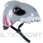 Bērnu velosipēda ķivere ar regulēšanu No Fear (48-52 cm) haizivs pelēka