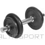 Hanteles čuguna 10 kg Best Sporting ar 30 mm stieni