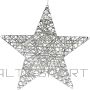 Edelman Luca dekoratīva zvaigzne 40 LED sudraba 50 cm