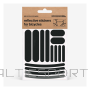 Helkurkleepsud jalgrattale BOOKMAN Reflective Stickers for Bicycles, Black Strips
