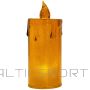 Koopman DECORATIVE CANDLE 10.5 CM AMBER WARM WHITE 1 LED