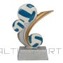 Polcups Volejbola statuete / 14 cm / daudzkrāsains
