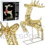 Koopman Ziemeļbriežu gaismas dekors ar loku 50x88cm 720LED