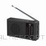 Manta MARDI120BK COSTA Portable FM/AM Radio with Built-in Rechargeable Battery, Black