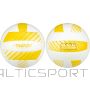 Volleyball ball AVENTO 16VF Yellow/White PVC leather