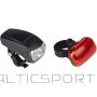Dunlop LED VELOSIPĒNA LUKTURU KOMPLEKTS PRIEKŠĒJS + AIZMUGURĒJAIS