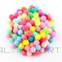 BS Krāsainie kamolīši Ø1,5cm - POM POM 500gb komplekts