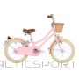 Meiteņu velosipēds Bobbin Gingersnap 4-6 gadiem, 16 collas, rozā krāsa