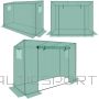 BS Теплица для помидоров и огурцов 200x77x168-150 см, полиэтиленовая, зеленая (-)