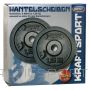Best Sporting MELNĀ ČUGUNA SVARS 2x1,25 KG fi 30mm