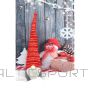 Saska Garden ELEPHANT WITH A LONG RED HAT AND A GLOWING NOSE 10x9x42CM