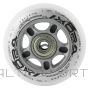 NILS EXTREME PU 76x24 82A balti (4 gab.) + ABEC-7 (8 gab.) komplekts