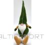 Saska Garden DECORATIVE GNOME 30+15CM GREEN