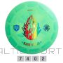 Discgolf disc DISCMANIA Fairway Driver Lux Vapor FD1 Rage Stone Green/Yellow 7/4/0/2