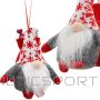 Saska Garden Mikołaja dekoratīvā figūra ar dāvanu maisu 15 cm, pelēka