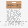 Helkurkleepsud jalgrattale BOOKMAN Reflective Stickers for Bicycles, White Flames