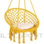Royokamp Openwork Hammock Chair Stork's Nest 80x60 cm with Cushion, Honey