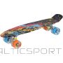 Plastmasas skrituļdēlis 22 collas Enero Graffiti Black LED 1030845
