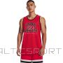 Under Armour UA Baseline Reversible Jsy T-shirt 1377310 600 / M / red